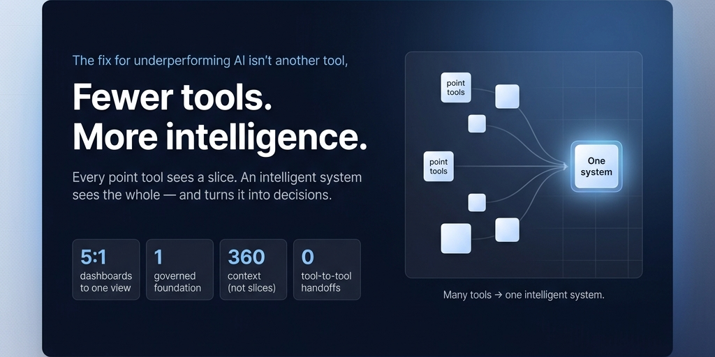 Why Enterprises Need Fewer AI Tools and More Intelligent Systems